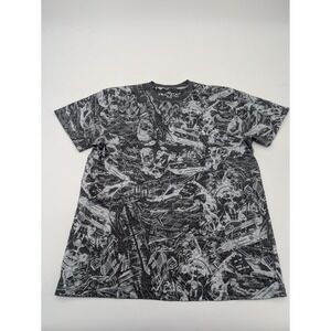 Knickerbocker Vintage Design Mens T Shirt Gray Size XL Abstract Pattern Fun